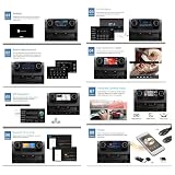 Android 15 Podwójny Din Car Stereo Ekran 10"dotykowy Samochodowe stereo Dla Mercedes Benz Sprinter 2018-2022 nawigacji GPS Bluetooth Radio FM Plug and Play Wsparcie CarPlay i Android Auto