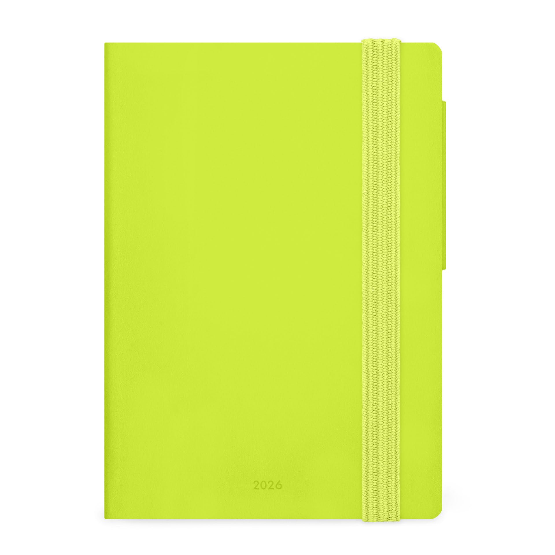 Legami - Chartreuse 2026 Small Daily Diary, 12 Months, Elastic Closure, Diary from January 2026 to December 2026, in FSC Certified Paper, 9.5 x 13.5 cm