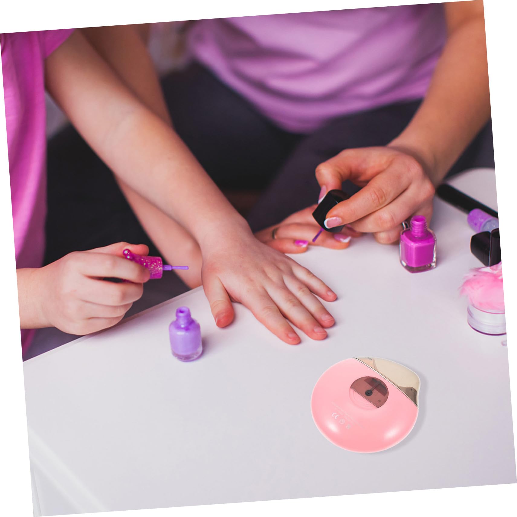 BESTonZON 1 Set Juego de Corte de Uñas Cortador de Uñas Eléctrico para Niños y Adultos con Cepillo y Cabezales de Recambio Portátil y Ligero para Uso en Viaje