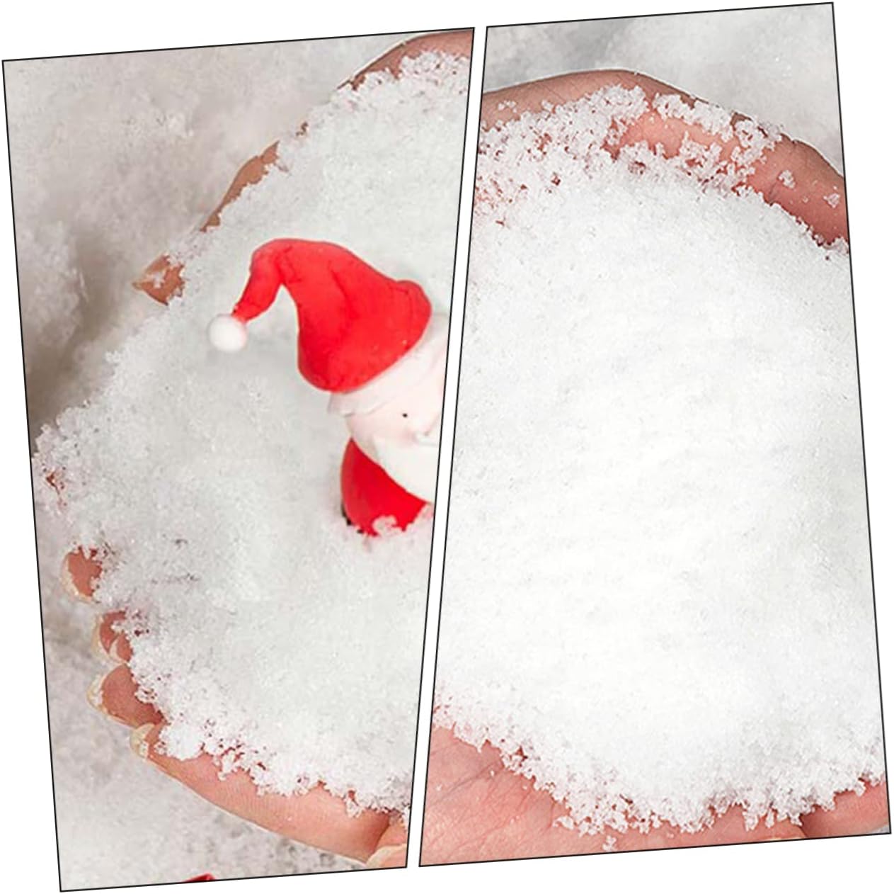 Holibanna 1Pack Christmas Artificial Snow Instant DIY Fake Snow for Holiday Decor for Christmas Village Displays and Winter Decorations