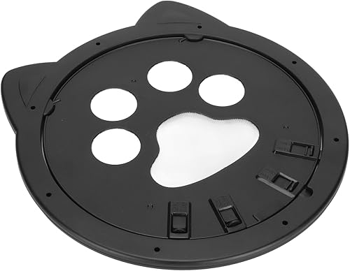 Miniatura 6 de Puerta de plástico para gatos con acceso controlado, cerradura de seguridad de 4 modos, válvula anticolisión reforzada, malla de nailon, puerta