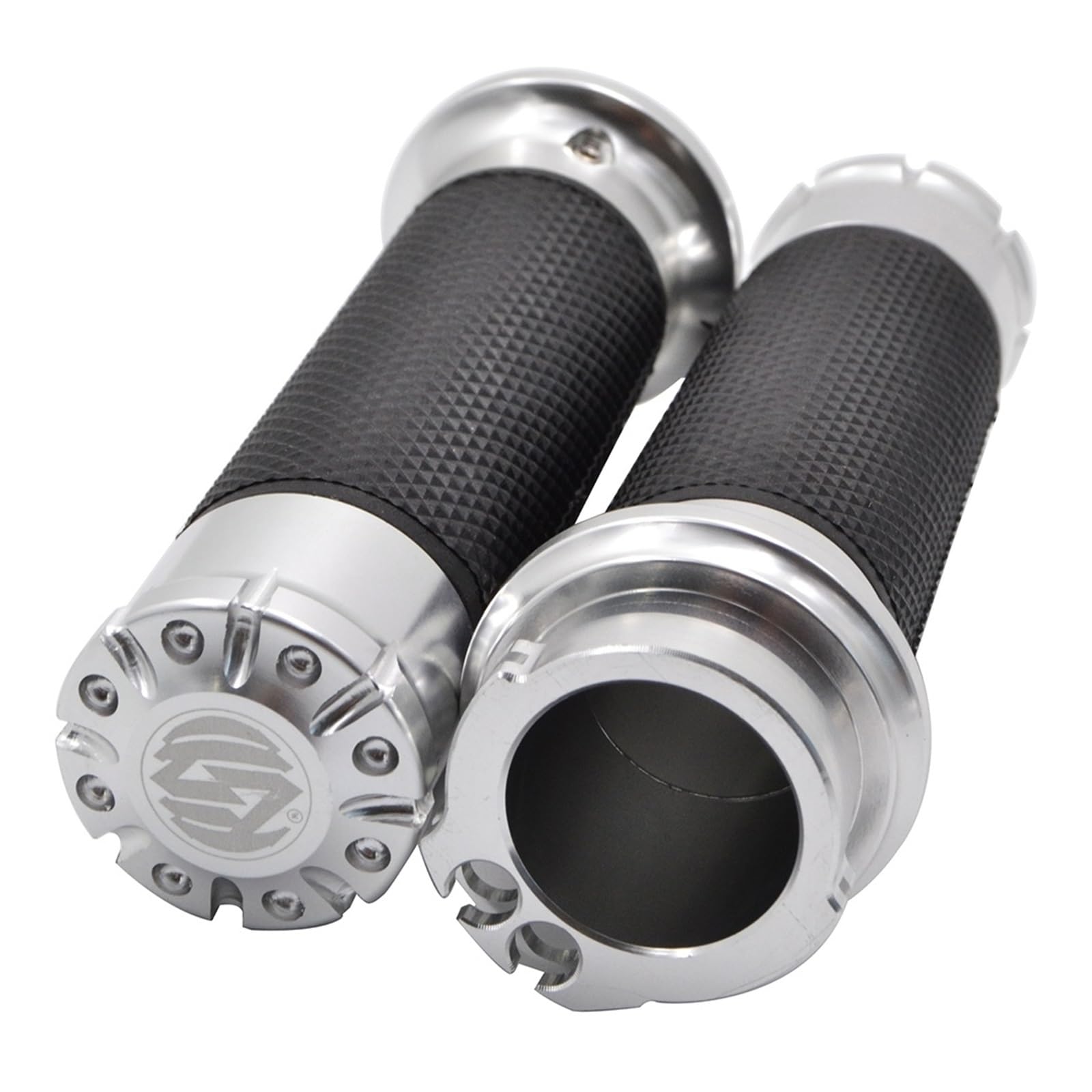 Moto Di Alluminio Di CNC Antiscivolo In Gomma Gel 1 ''25 MILLIMETRI Manubrio Croce Manopole Manubrio Grip Per Har&ley Softail Touring Dyna Manopole manubrio