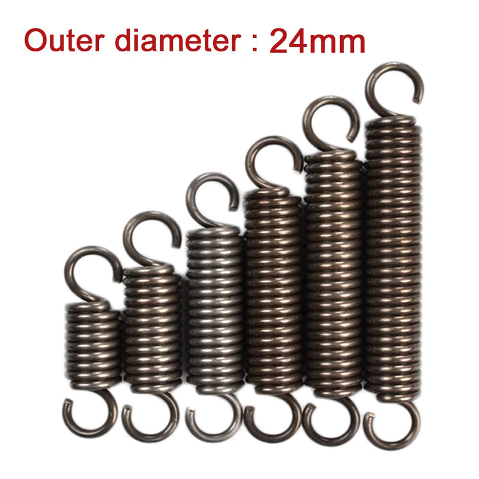 Sostituzione Della Molla Della Tensione 1 Pcs Diametro Del Filo in Acciaio Telescopico a Trazione Diametro Esterno 3,5 Mm Lunghezza 24Mm Lunghezza 80 Mm-500 Mm Mortaliale per Utensile Fai-Da-Te in Acc
