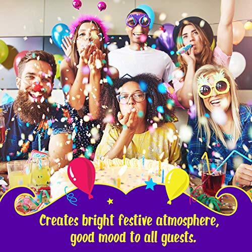 image for BoomBalloon 150 Bright Balloons for Birthday Party Decoration, 15 Colo