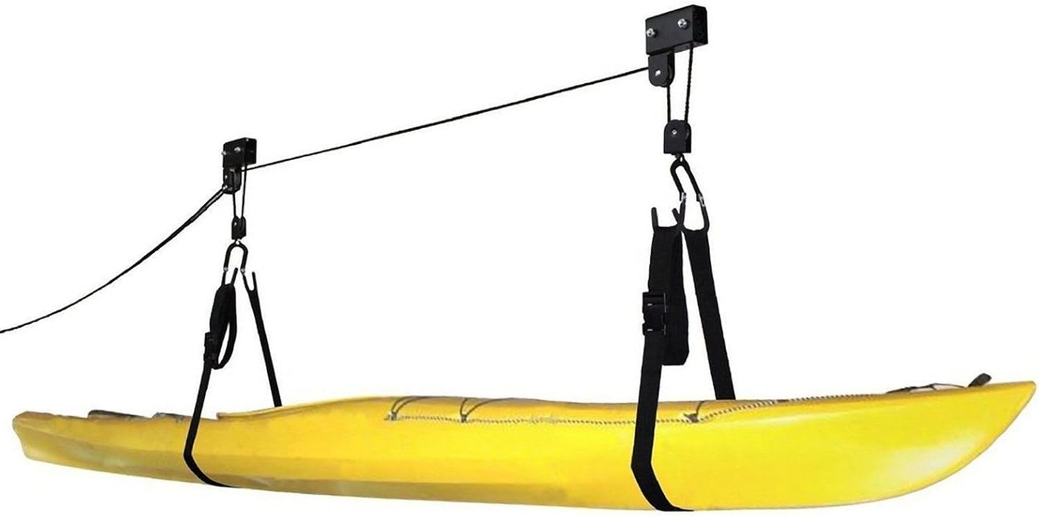 Amazon Kayak Garage Storage Hoist Canoe Ladder Lift for Garage Canoe