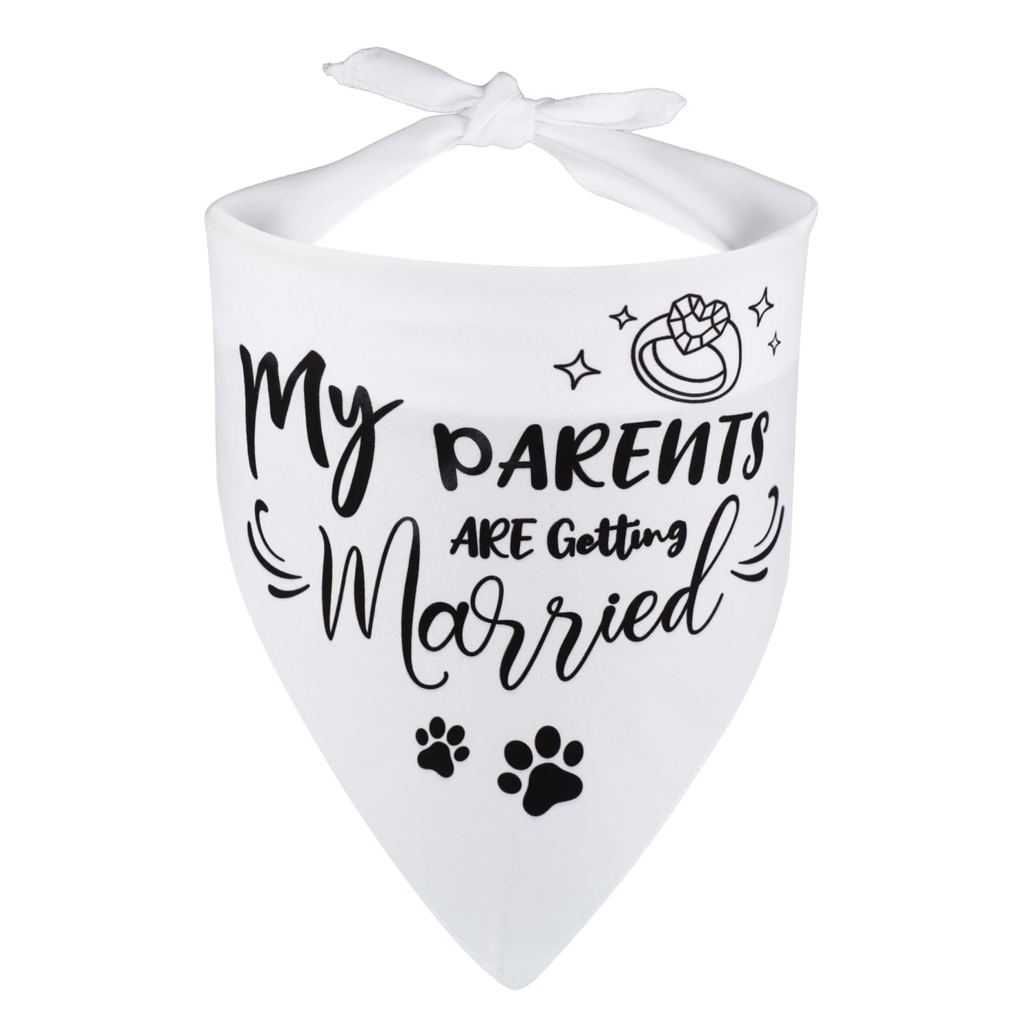2 Morceaux de Bandanas pour Chien de Mariage, Mes Parents se Marient Bandana pour Chien Accessoires pour Chien de Mariage en Polyester Doux pour la Décoration de Chien de Mariage