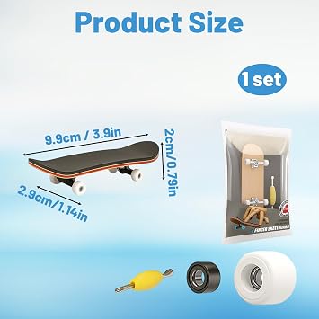 Finger Board, Fingerboard, Maple Wood Mini Finger Skateboards with Screwdriver, DIY Assembly Professional Fingerboard Skate Boarding Toy Sports Games