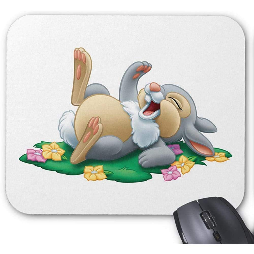 Gaming Mouse Pad Non-Slip Water Resistant Rubber Base Cloth Computer Mouse Mat-(Bambi Thumper Mouse Pad),25X30Cm