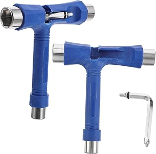 INOOMP 4 peças de skate T-Tool Ferramenta de ajuste de skate kit de ferramentas para skate ferramenta de ajuste de skate acessórios de skate acessórios de skate peças de scooter acessórios de skate chave de scooter