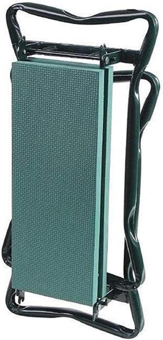 Garden Mat and Seat-Garden Kneeler Pad with Small Cloth Bag Folding Stainless Steel Garden Stool with Kneeling Pad Gardening Tool (Color : B)