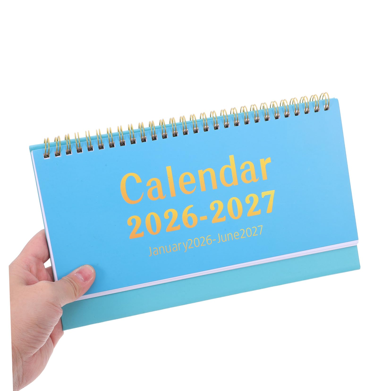 2 Pezzi Calendario da Scrivania Piccolo e Creativo Calendario Mensile Flip da Tavolo con Supporto Planner per Ufficio Casa e Insegnanti Gen