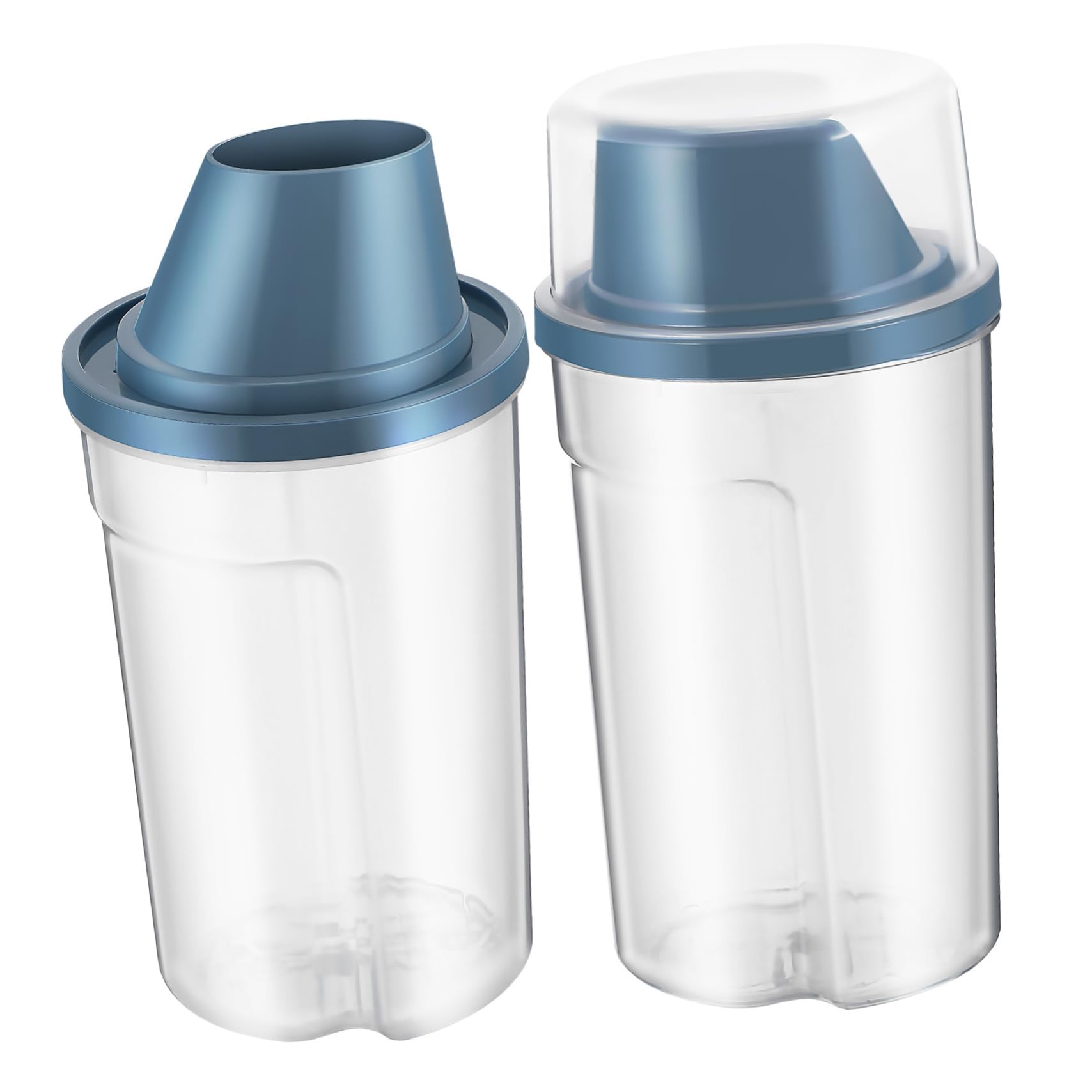 GALPADA 2Pcs Airtight Pet Food Containers Dry Food Storage Bins for Cats and Dogs Durable and User Friendly Design Body for Easy Monitoring Preserves Freshness and Flavor