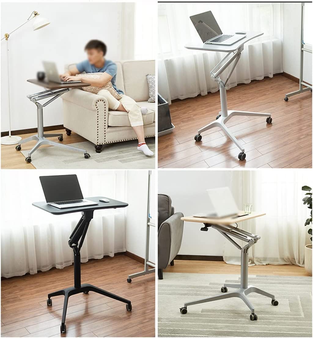Tavolo da Letto in Piedi, Tavolo da Letto Mobile, Tavolo da Letto Regolabile in Altezza, Tavolo Mobile per Laptop, Divano, Comodino, per Soggiorno, scrivania per docenti, scrivania in Piedi