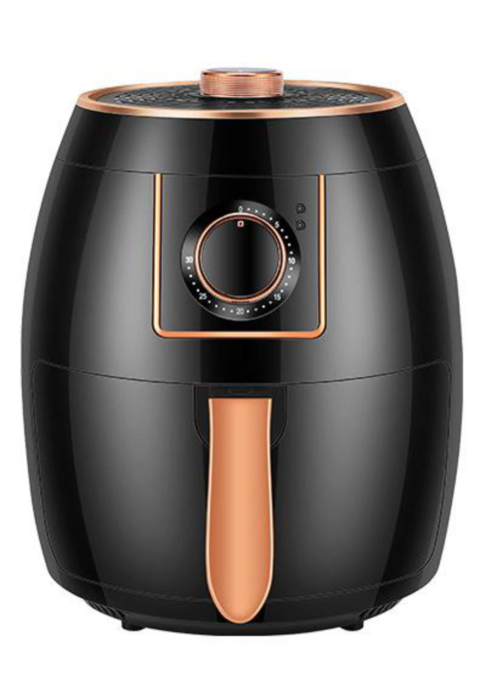 Frytownice powietrzne 5,5 l 1300 W Zegary Szybka cyrkulacja powietrza Maks. 200 ℃ Kompaktowe frytkownice Piekarnik Nieprzywierająca z ustawieniem Frytkownica bezolejowa Niski poziom hałasu (A)