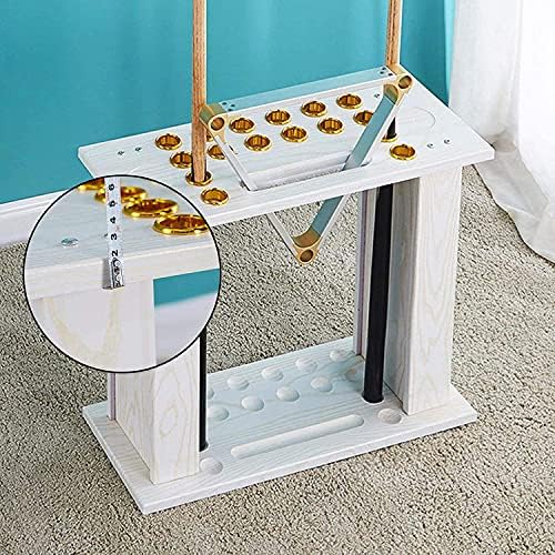 Stand Vertical Billiard Holder, Pool Racks,Ball Stand-Billiard Rack-Wooden 16 Pool Rack-Simple Assembly, for Pool Bars, Clubs Billiard Players Billiard Pool Stick Holder