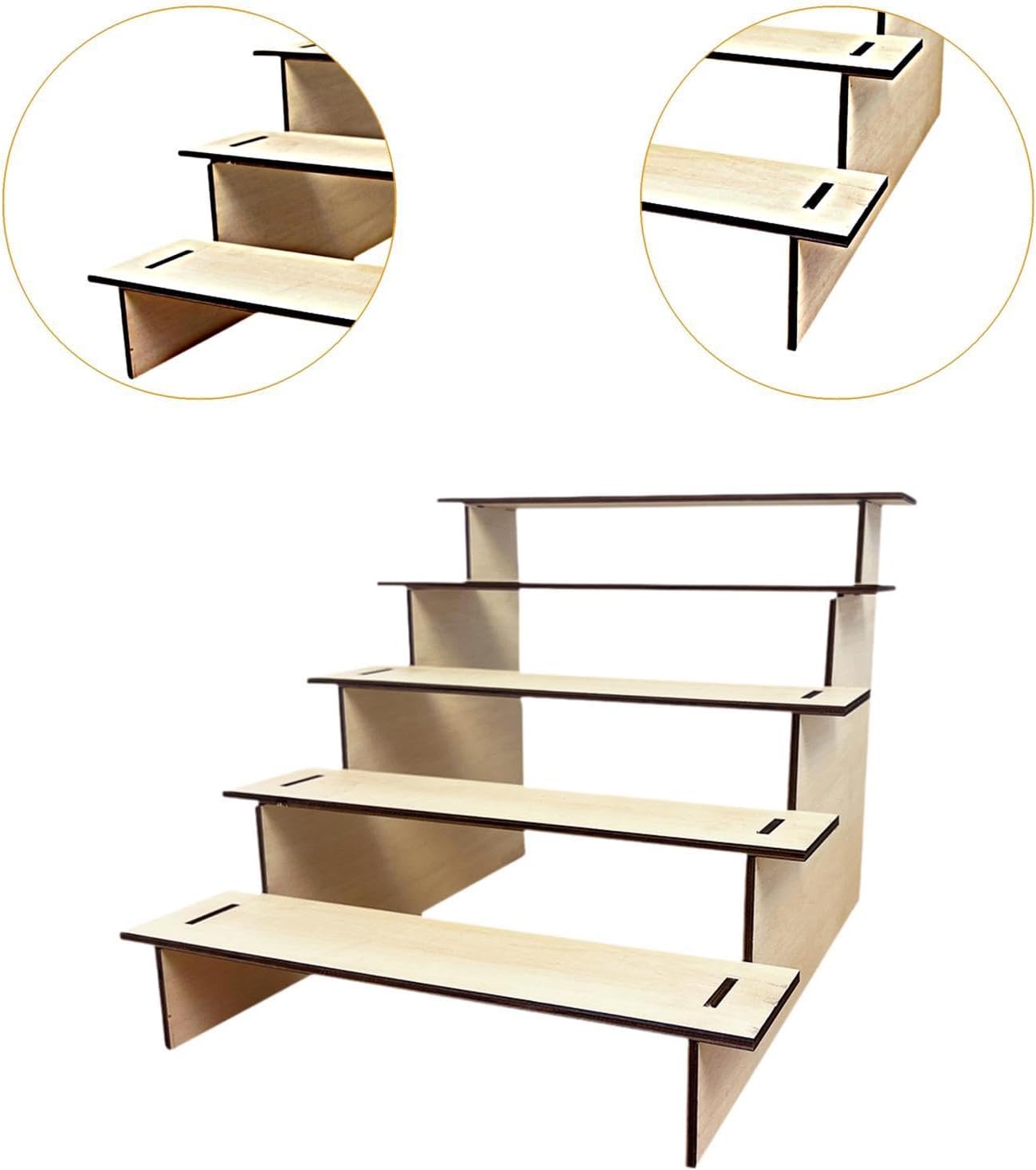 Wooden Retail Display Riser Desk Display Stand for Cosmetics Perfumes Models|1 Wooden Display Stand| Racks & Holders