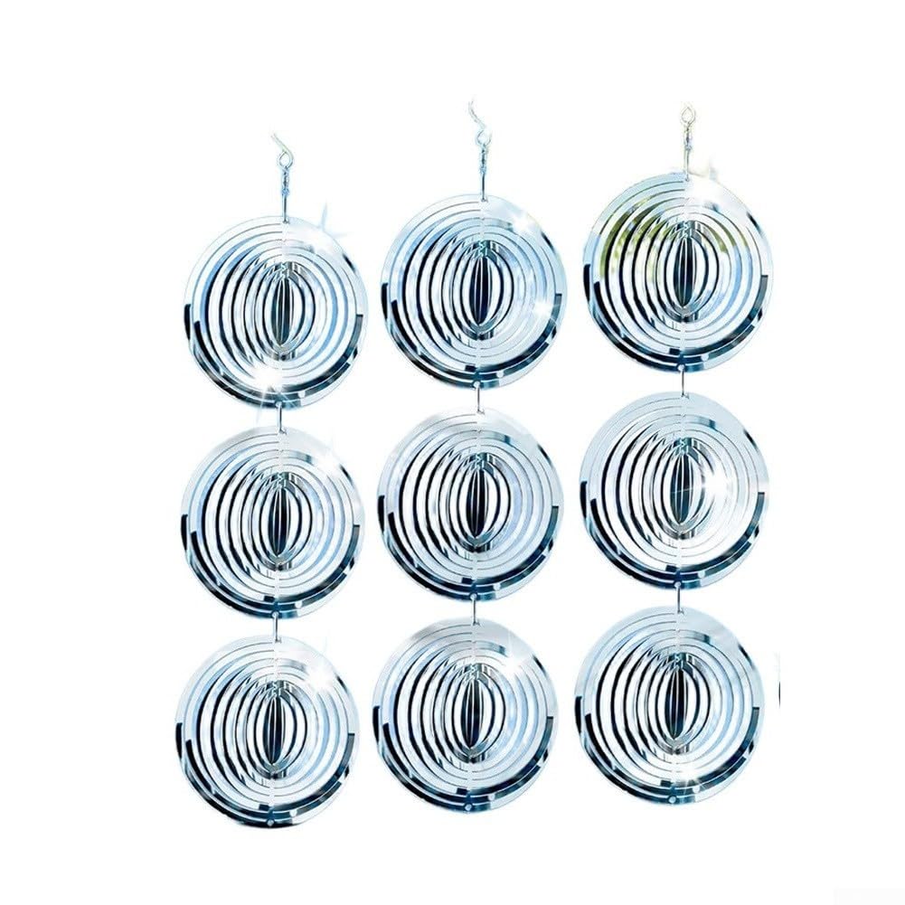 Reflective Stainless Steel Wind Chime Bird Deterrent For Pigeons Swallows Herons Outdoor Garden Balcony Pond Use(3 strips)