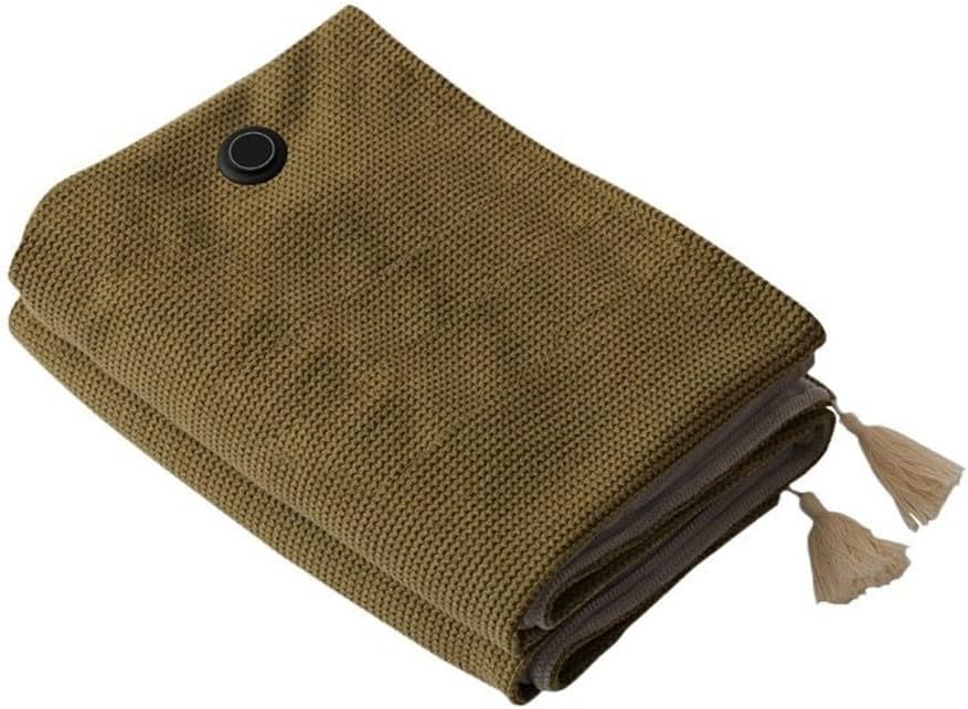 Heated blanket with quick heating and 3 adjustable temperature levels for comfortable use at all times (Green)