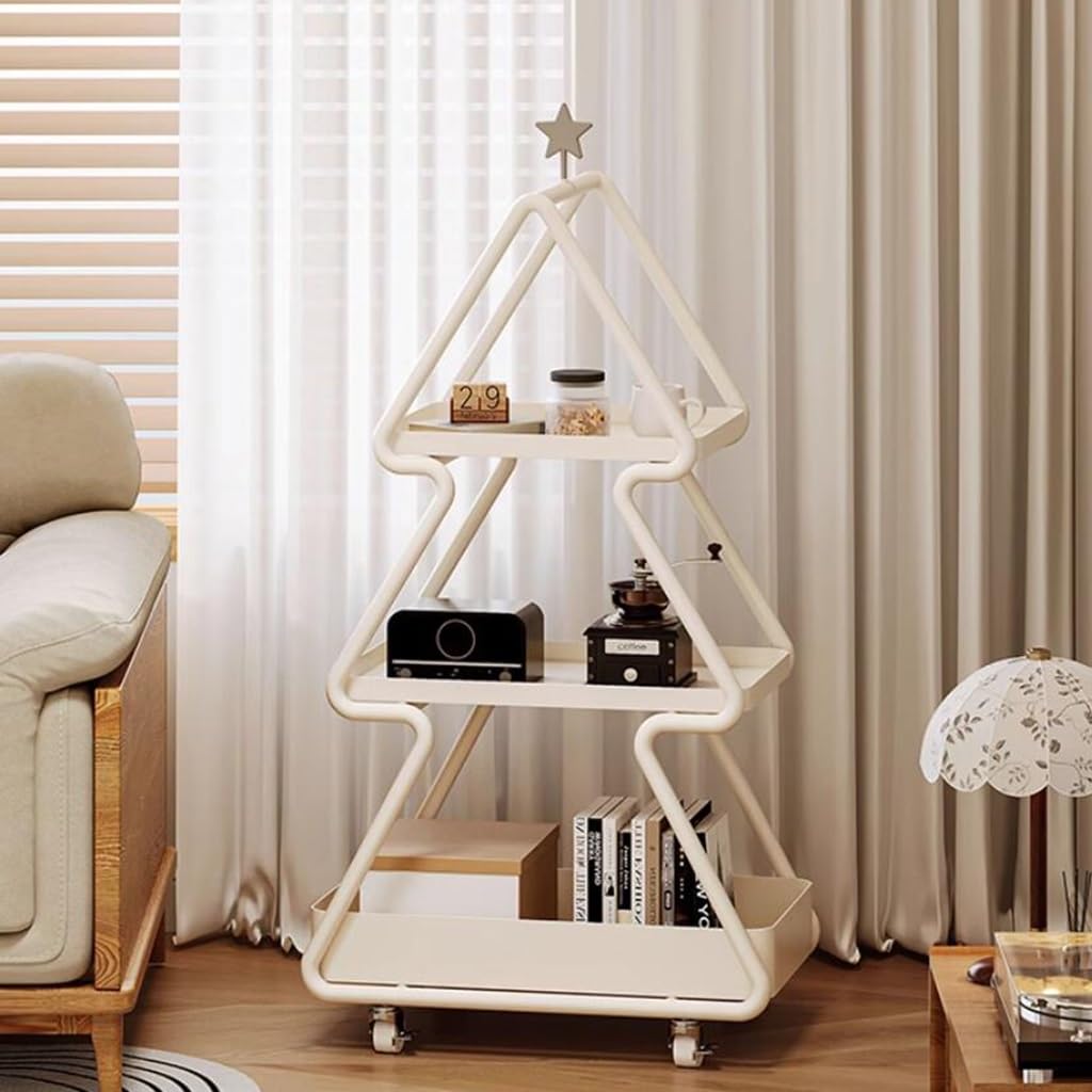 Rolando el Carrito, Carrito Delgado Metal 3 Niveles Ruedas Espacios Estrechos Cocina baño(/White)