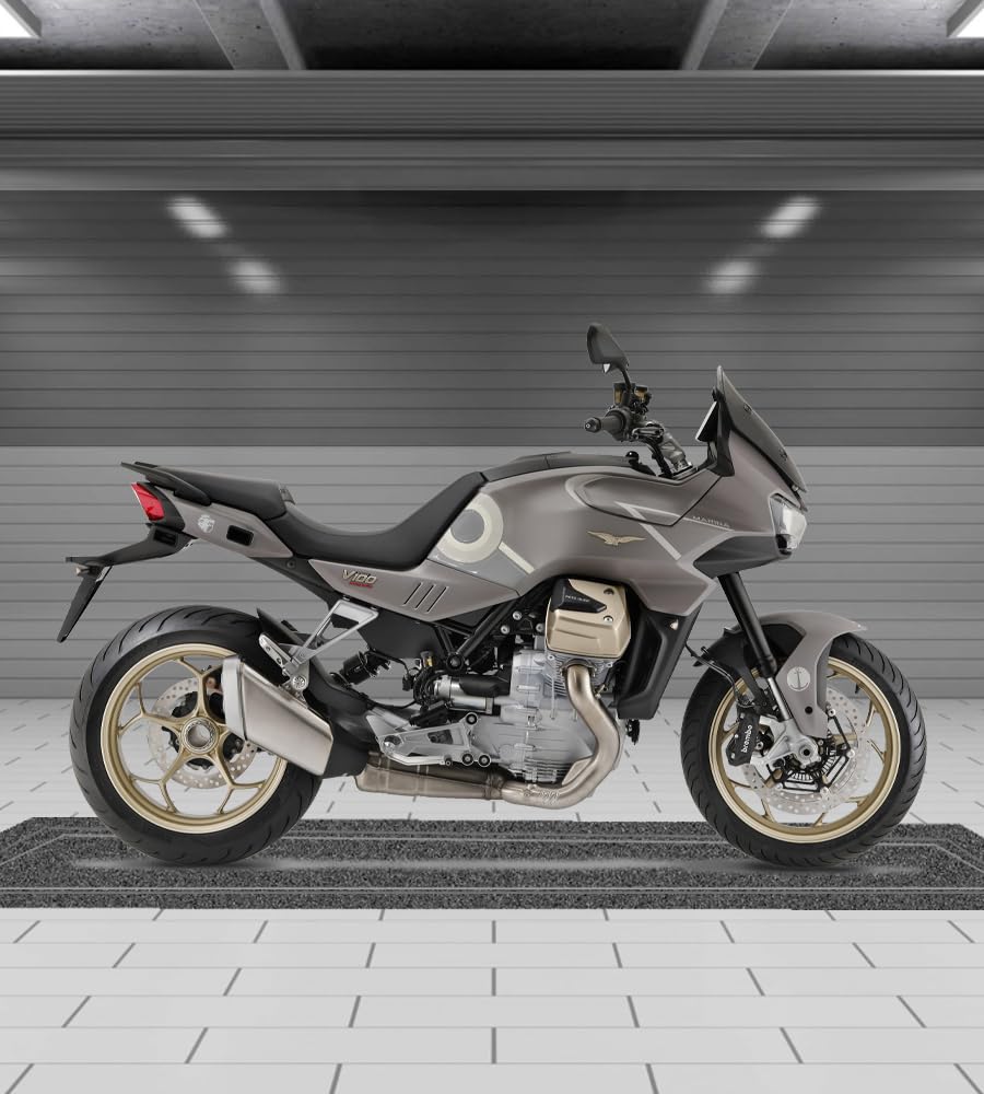 Resin Bike Adhesivos de Moto Compatibles con Moto Guzzi V100 Mandello 2023-2025 Aviazione Navale. Protection de Tanque de Choques y Arañazos de Moto. Adhesivo 3D Resinado - Made in Italy