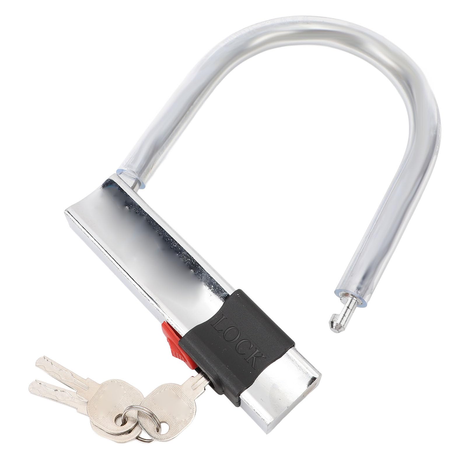 Lucchetto a U per Bici in Acciaio al Carbonio, Lucchetto a U di Sicurezza Antifurto Resistente e Resistente con 3 Chiavi, per Bici elettriche, Motociclette e Tricicli