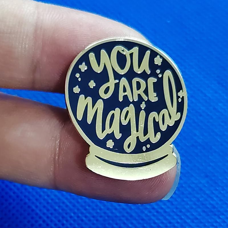 Image of You are a magical enamel pin Magic crystal ball brooch metal badge jewelry accessory gift