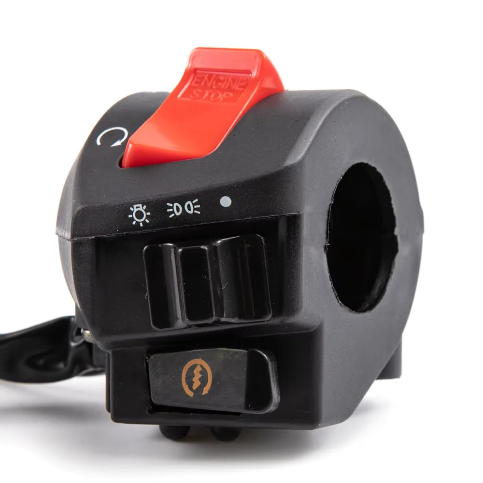 Controllo Manubrio Interruttore Moto Da 22mm Per Universale Pulsante Clacson Indicatore Di Direzione Faro Fendinebbia Elettrico Manubrio Kill Interruttore(Right)