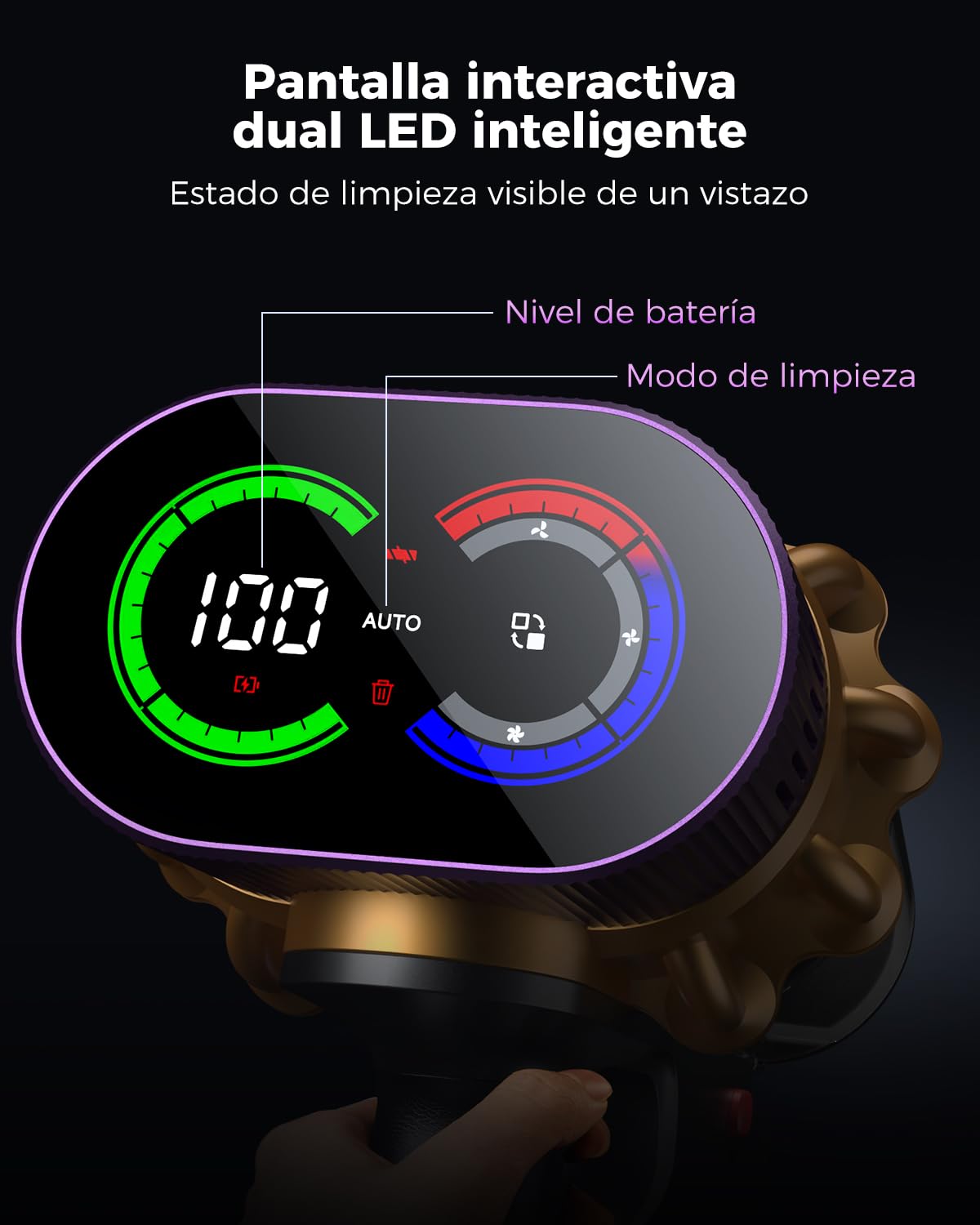 Aspiradora sin Cable, Ideal para Pelo de Mascotas/Alfombras