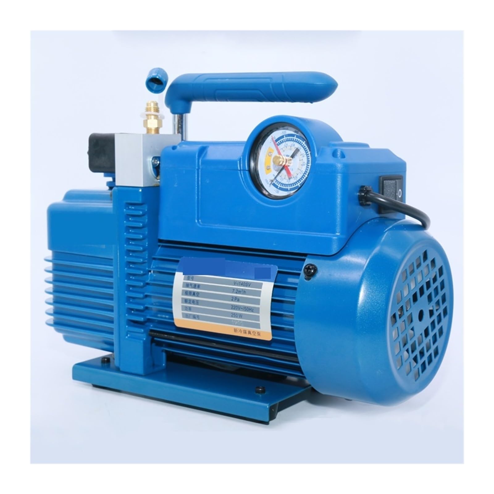 Pompa próżniowa, Pompa próżniowa 2L V-i140SV Nowy czynnik chłodniczy R410A Naprawa klimatyzacji Model włókna 2Pa 250W 7,2m3 / H Z zaworem elektromagnetycznym do serwisu klimatyzacji