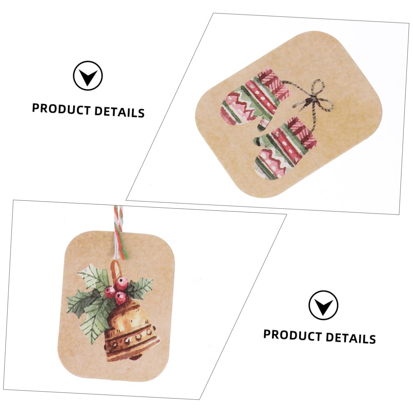 FOMIYES 3 Set Cartellino Natalizio Carta Di Benedizione Di Natale Etichette Natalizie Etichette Natale Tag Natale Tag Del Festival Etichetta Di Babbo Natale Appesa 250 Pezzi*3