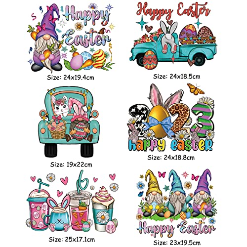 Osttma T-141 Easter Iron On Transfers Patches Easter Rabbit Iron thumb #5
