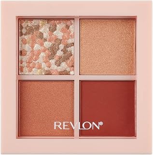 Revlon 炫目 眼影四色盘 002 日落砖 色彩印象：烟熏 赤土 日版 眼影 3.0g