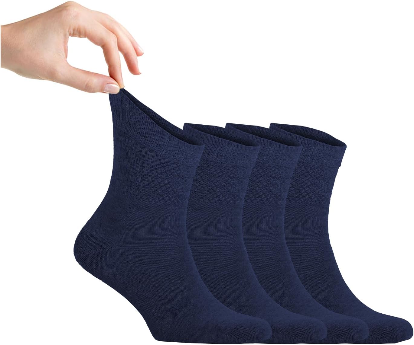 Cosyfeel® Men Loose Diabetic Ankle Socks 4-Pair Super Soft Thin Bamboo Viscose Material Durable Cosyfeel® Men Loose Diabetic Ankle Socks 4-Pair Super Soft Thin Bamboo Viscose Material Durable