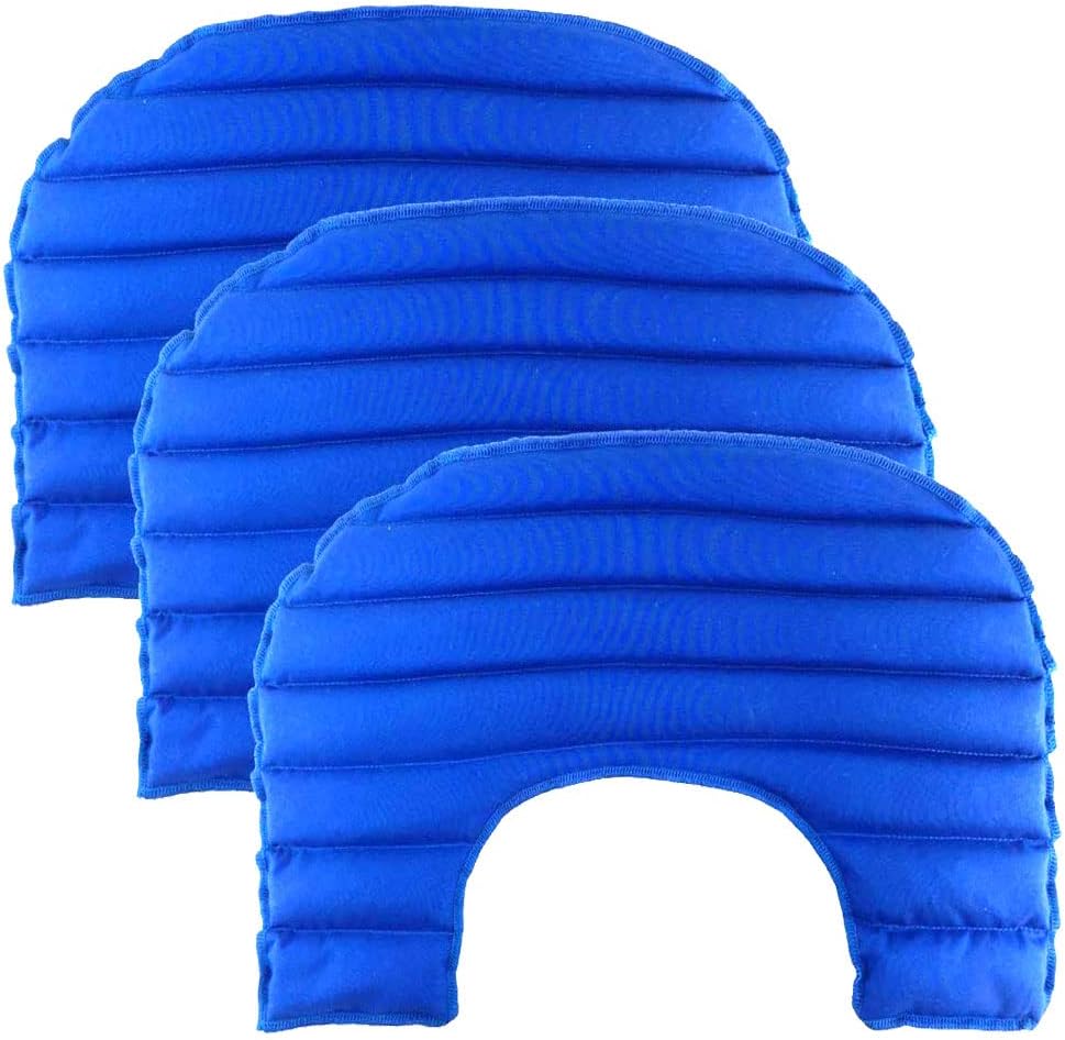My Heating Pad Microwavable Neck and Shoulder Pad, Portable Heating Pad for Muscle and Joint Pain - Large Warmer - Blue 3 Packs - Lavender Scent