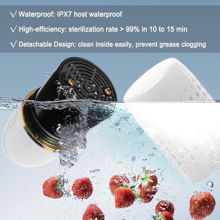 Image of Portable USB Fruit and Vegetable Cleaner,Fruit and Vegetable for Kitchenware,Meat,Dishes,Rice,Kitchen Tools (White)