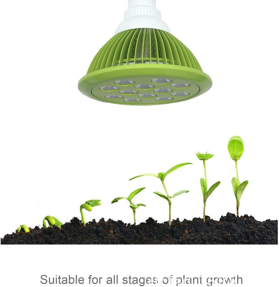 24W Led Plant Grow Lights Growing Bulbs for Indoor Plants and Plants' Seedlings Hydroponics Green House Aeroponics Herbs Veg Plant Lamp