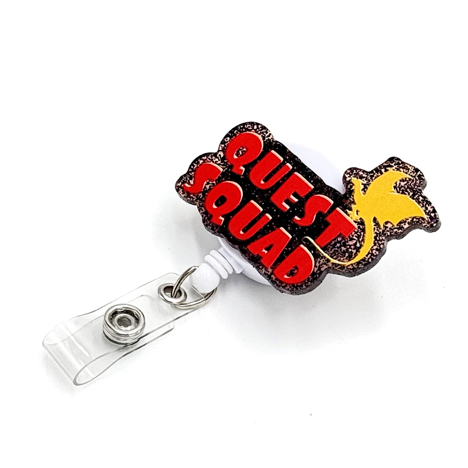 Tian Zhun Badge Reel Retractable Funny Acrylic Badge Holder for Book Lovers Booktok Nursing Office Teacher Students