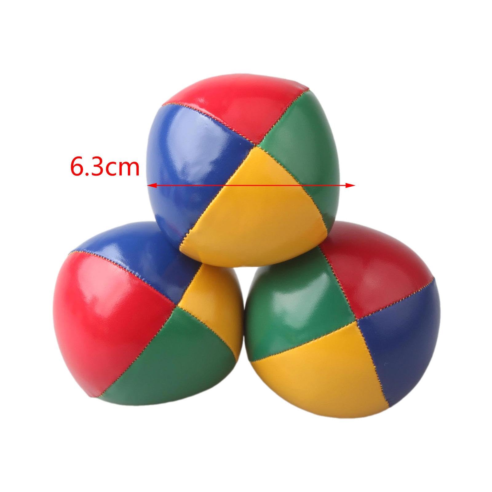 3 Pezzi Giocoliere Juggling Palline Giochi Set Allenamento Bambini Morbido PU Facile da Maneggiare Adatto per attività Giovanili Decorazione Sport, Arcobaleno
