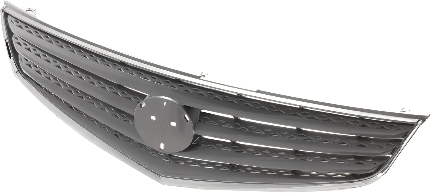 Compatible with 02 03 Solara 2.4L/3.0L Front Grill Grille Assembly Chrome Shell Gray Insert