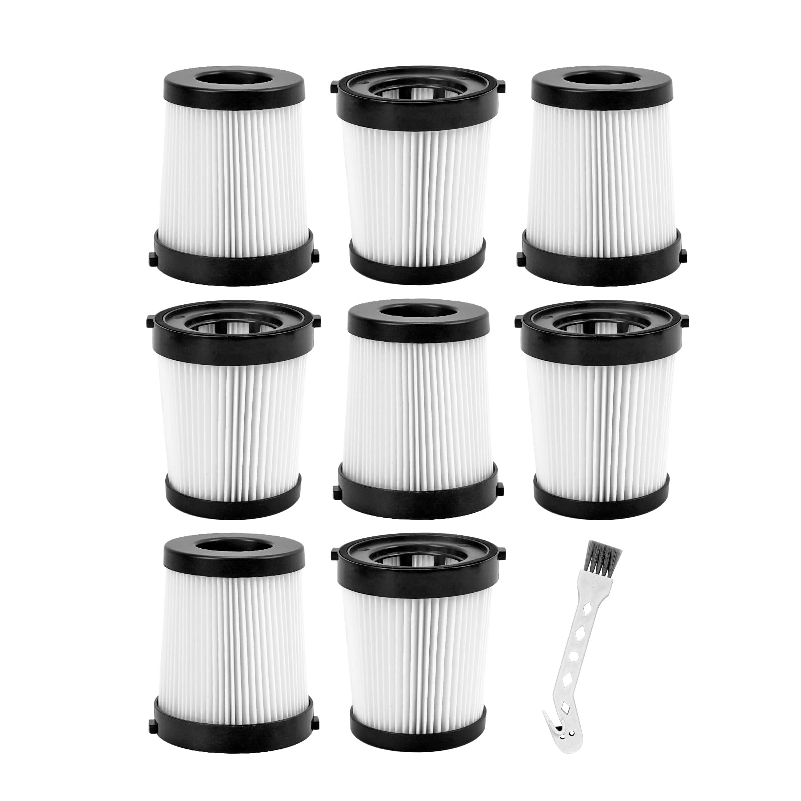 FSV001 Replacement Filter Compatiable with Fabuletta FSV001, FSV101, Girnoor G160 and G165 Afoddon A300 Cordless Stick Vacuum Cleaners Series 8 Pack