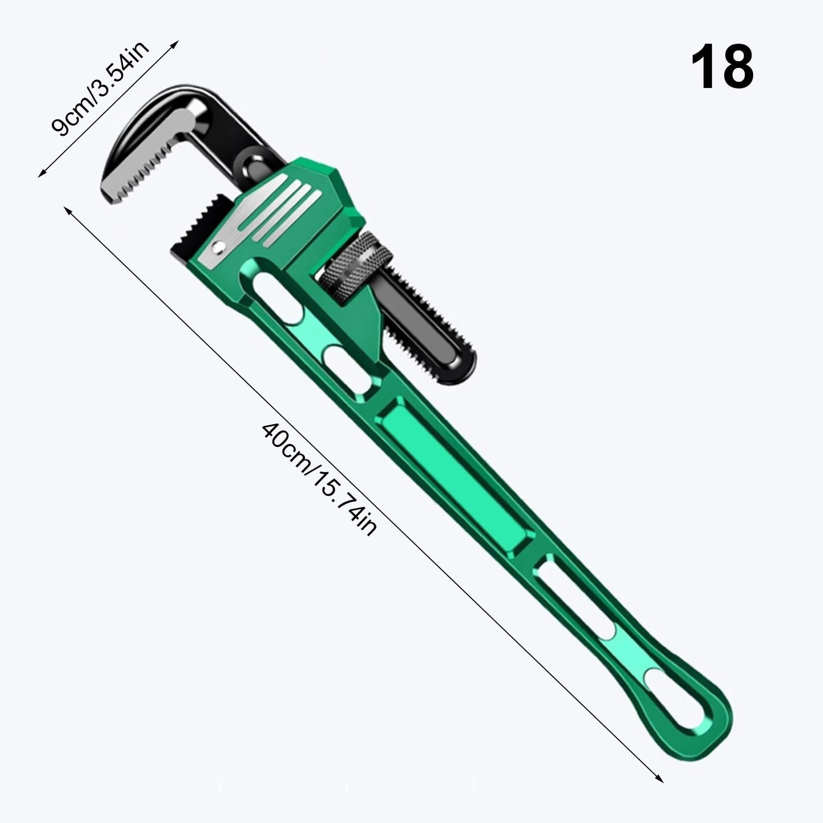 Llave de tubo profesional europea, alicates de fontanería resistentes para un trabajo eficiente de tuberías, agarre ajustable, herramienta para fontaneros y entusiastas del bricolaje