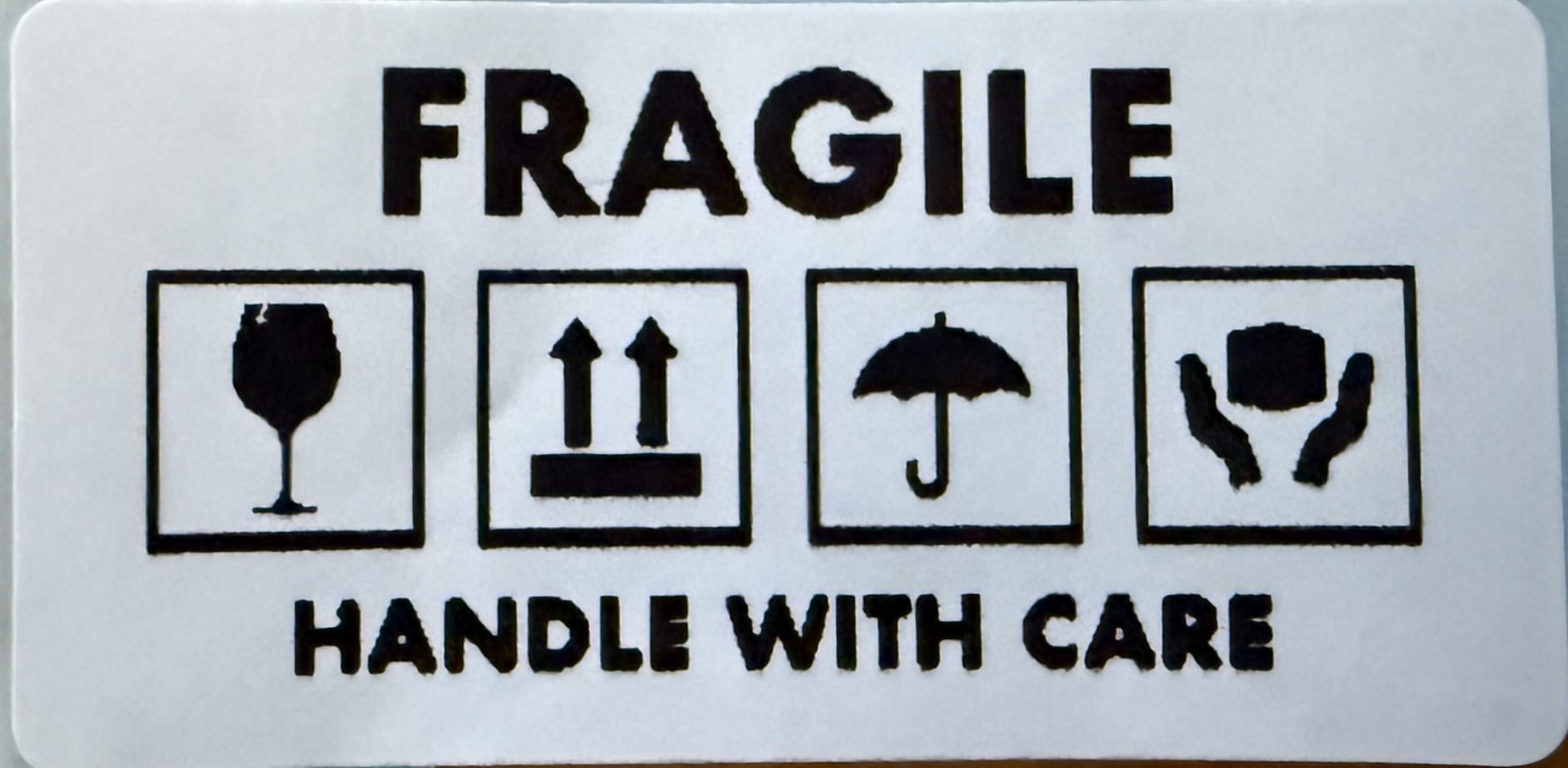 Custom Printed Labels - Personalised Stickers - Design Your Own or Choose a Design (4000 Lables, Fragile 2)