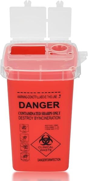 ATOMUS 1L Tattoo Sharp Waste Container