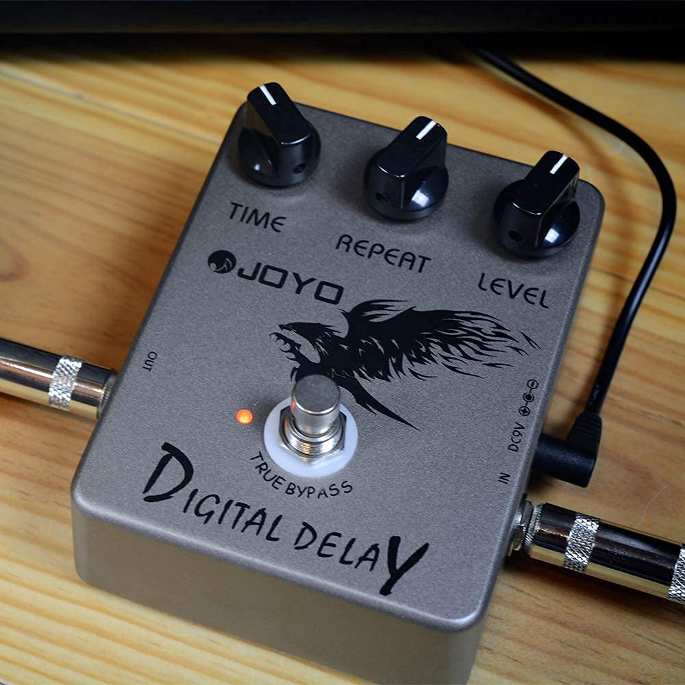 Amazon.com: JOYO JF-08 Digital Delay Pedal Bundle with DC 9V Pedal