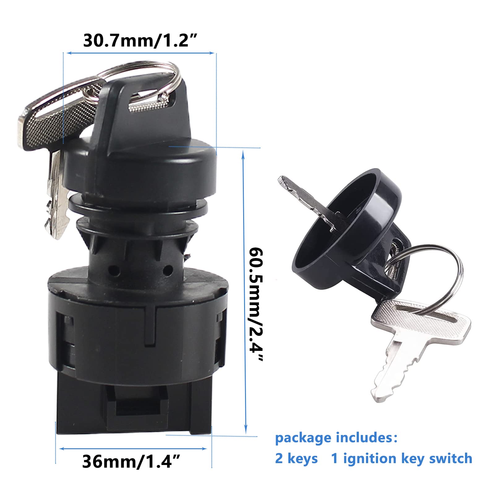 Interruptor De Encendido Con Llave Compatible Con Polaris Sportsman 400 500 570 600 700 800 Ranger 400 425 500 570 700 800 900 1000 RZR 570 800 900 XP 1000 Con Interruptor De Encendido Cubierta (rojo - Foto 7