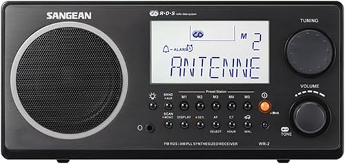 Miniatura 2 de Radio digital de mesa AMFM Sangean WR-2 talla única Negro