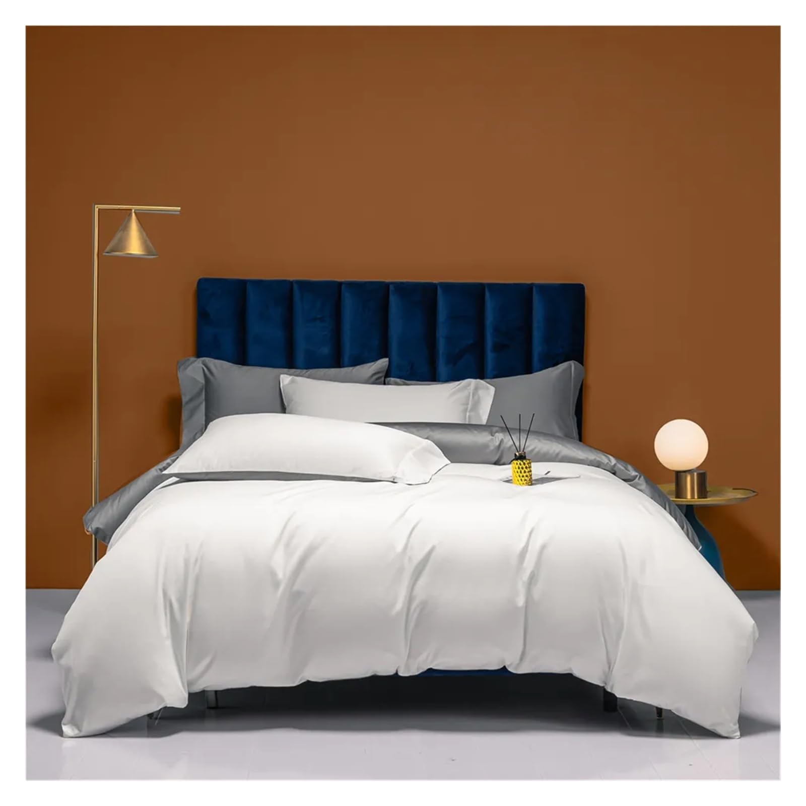 ZXGRfdefa Bedding Set, 100% Egyptian Cotton Bedlinens Twin Queen King Family Size Set Flat Sheet Duvet Cover Bedding(E,Family)
