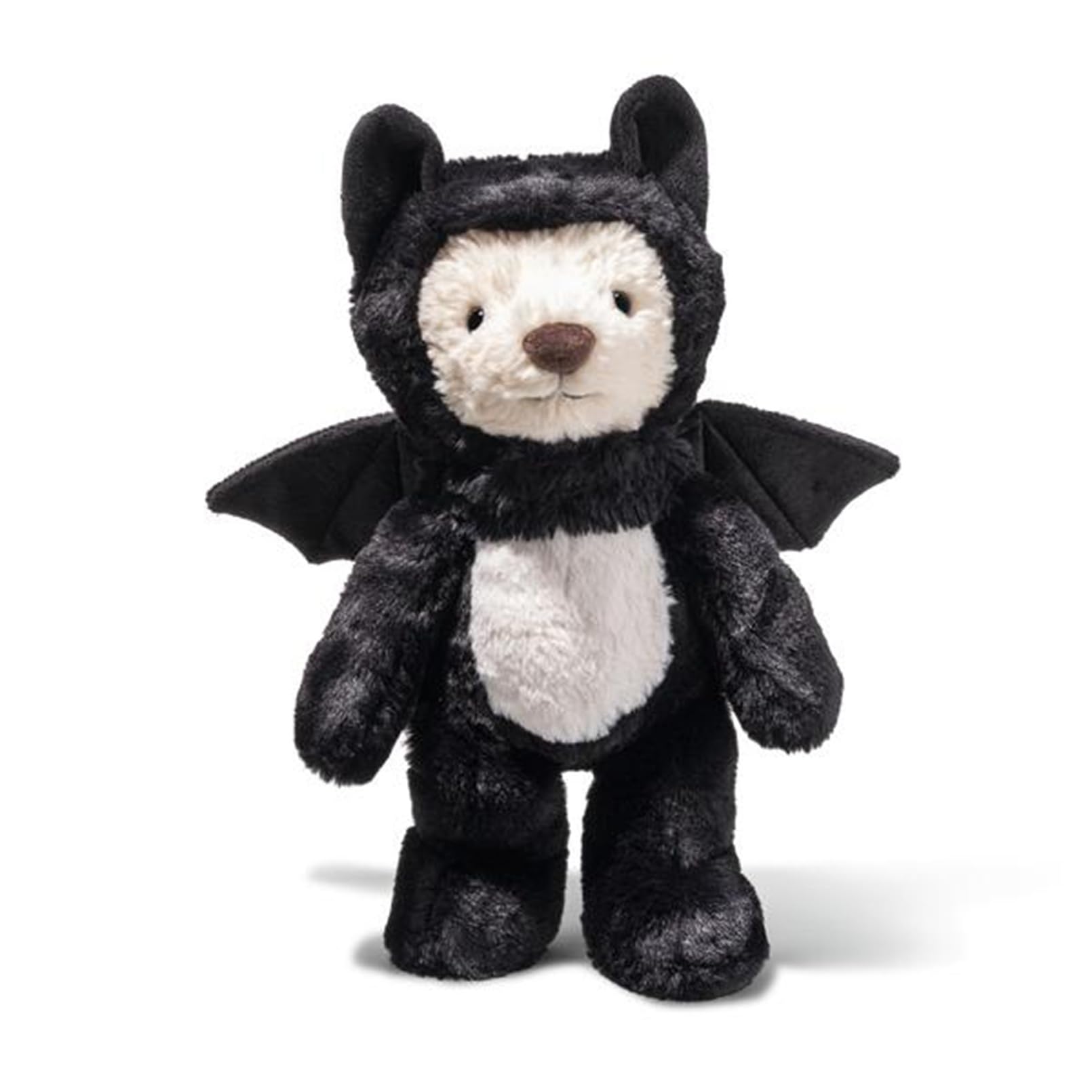 Steiff Cuddly Toy Mr Bat Teddy Bear, Cute Stuffed Toy with Plastic Eyes, Kids, Boys & Girls, Friends, Soft Toy 29 cm, Multicolour, 114250