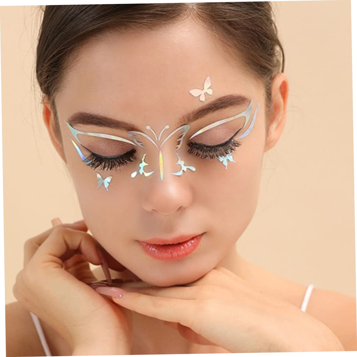 Healeved 24fogli Adesivi Per Stickers Per Eyeliner Temporanei Design Festival Cosplay e Speciali