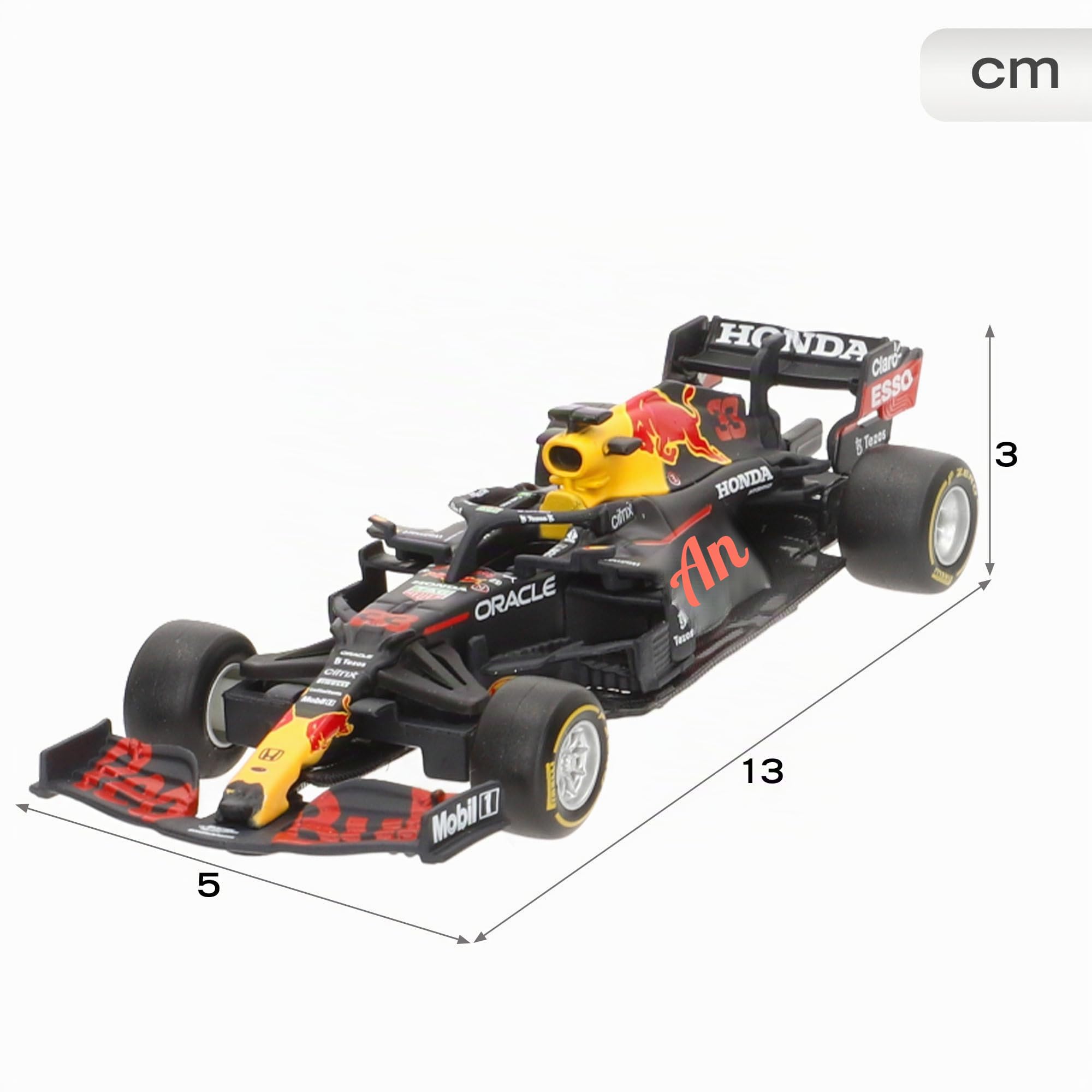Burago Set 4 Coches F1 Red Bull, MAX Verstappen, 1:43, Réplica Oficial, Metal Die-Cast, Ruedas funcionales, Modelos RB16 RB18 RB19 RB20, Juguete Coleccionable, 3 años (78516)